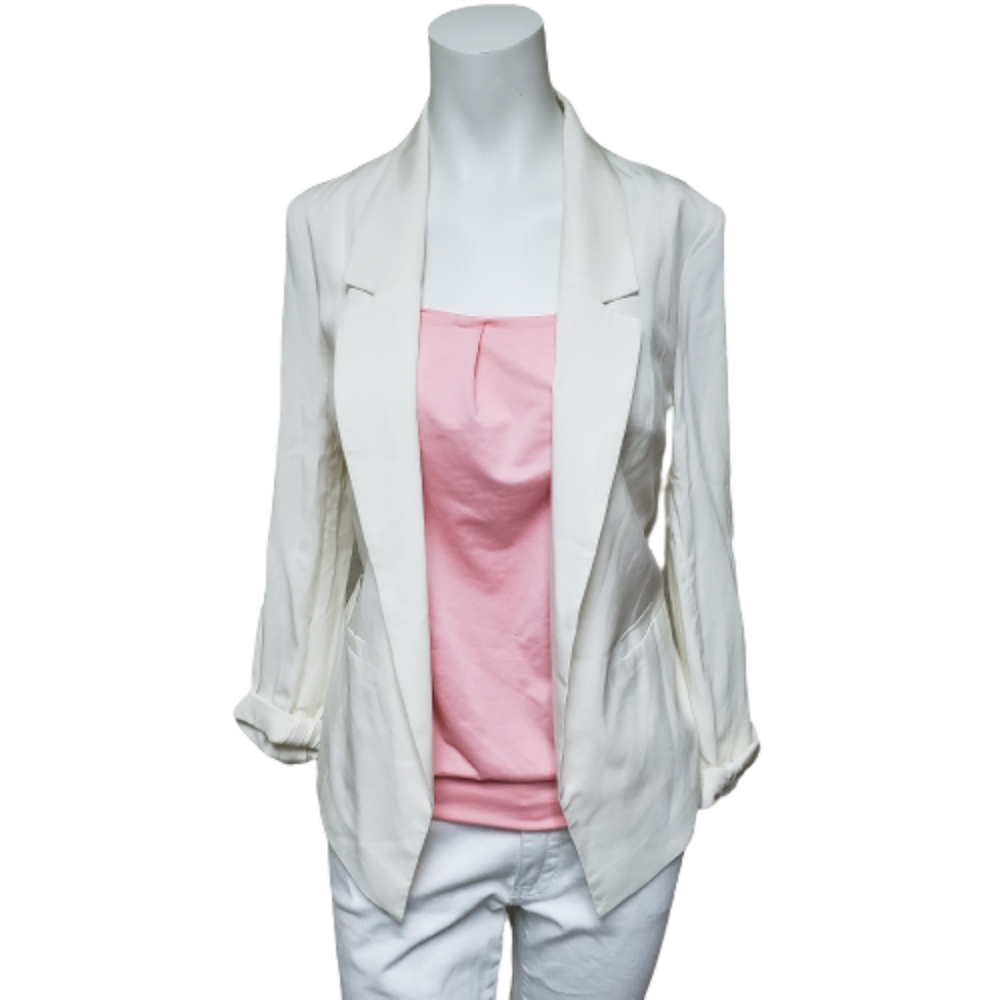 Kismet small off white retro open Blazer w pockets